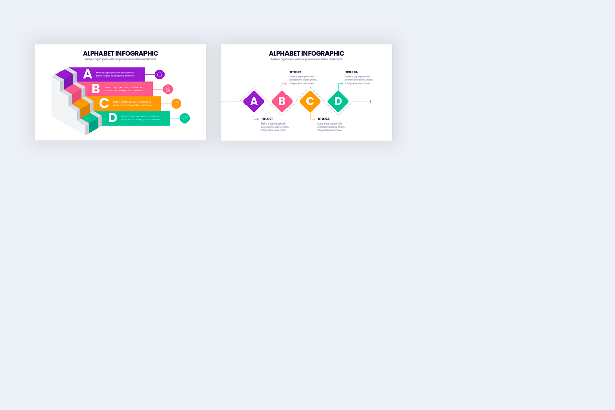 Alphabet Powerpoint Infographic Template