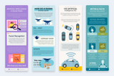 Artificial Intelligence Vertical Infographics Templates
