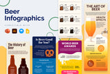 Beer Vertical Infographic Templates