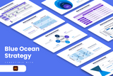 Blue Ocean Strategy Illustrator Infographic Template