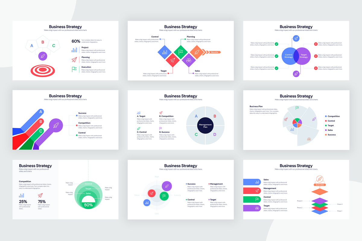 Business Strategy Infographic Templates