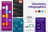 Chemistry Vertical Infographics Templates