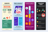 Chemistry Vertical Infographics Templates