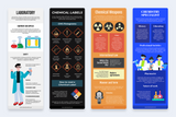Chemistry Vertical Infographics Templates