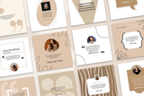 Client Testimonial Post Templates for CANVA