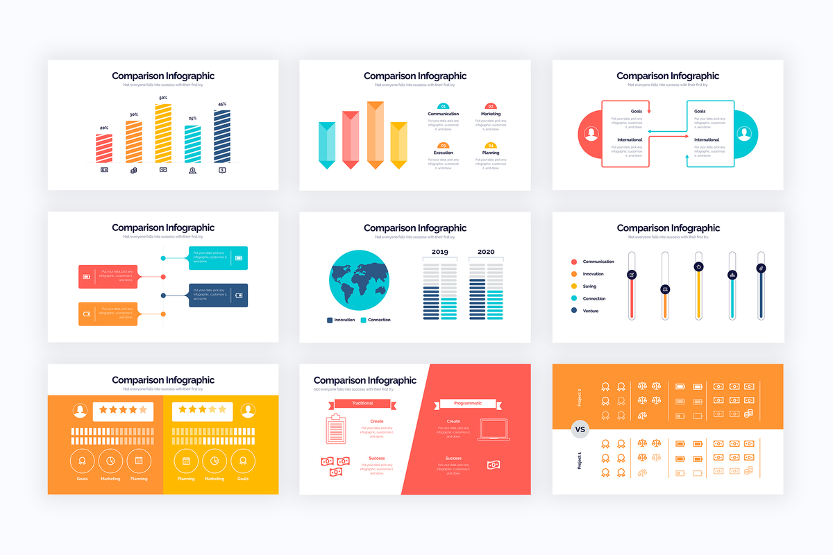 Comparison Illustrator Infographics