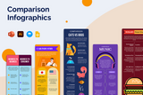 Comparison Vertical Infographic Templates