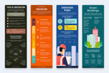 Construction Vertical Infographics Templates