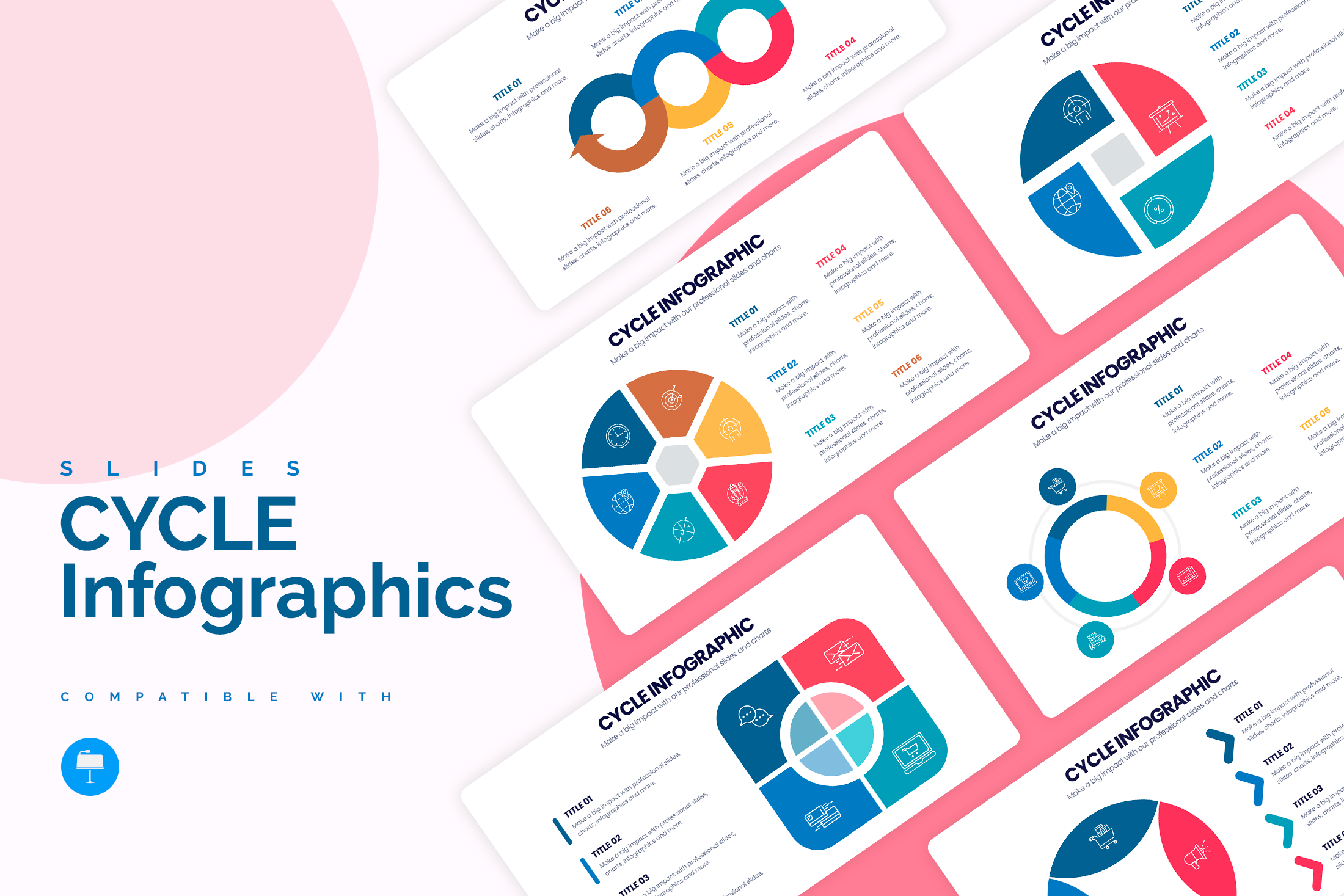 Cycle Keynote Infographics Template – Slidewalla