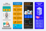 Data Vertical Infographics Templates
