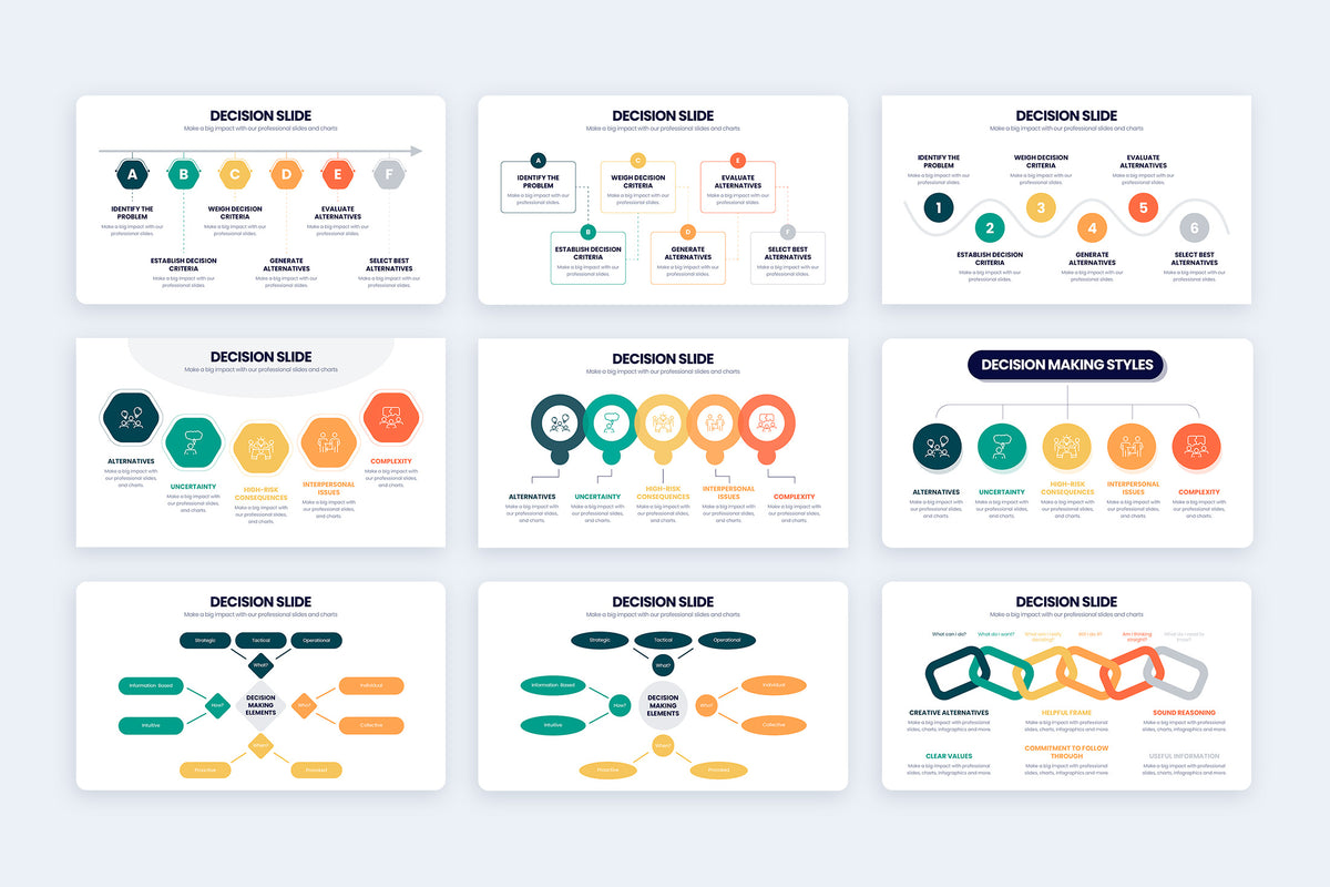 Decisions Google Slides Infographic Template