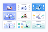 E-Learning Slide Infographic Templates