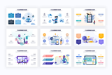 E-Learning Slide Infographic Templates