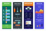 Education Vertical Infographics Templates
