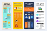 Energy Sector Vertical Infographics Templates
