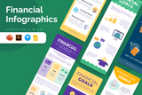 Financial Vertical Infographics Templates