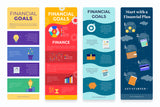 Financial Vertical Infographics Templates
