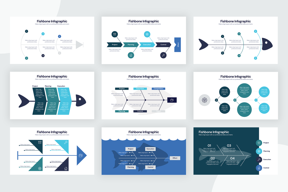 Fishbone Infographic Templates
