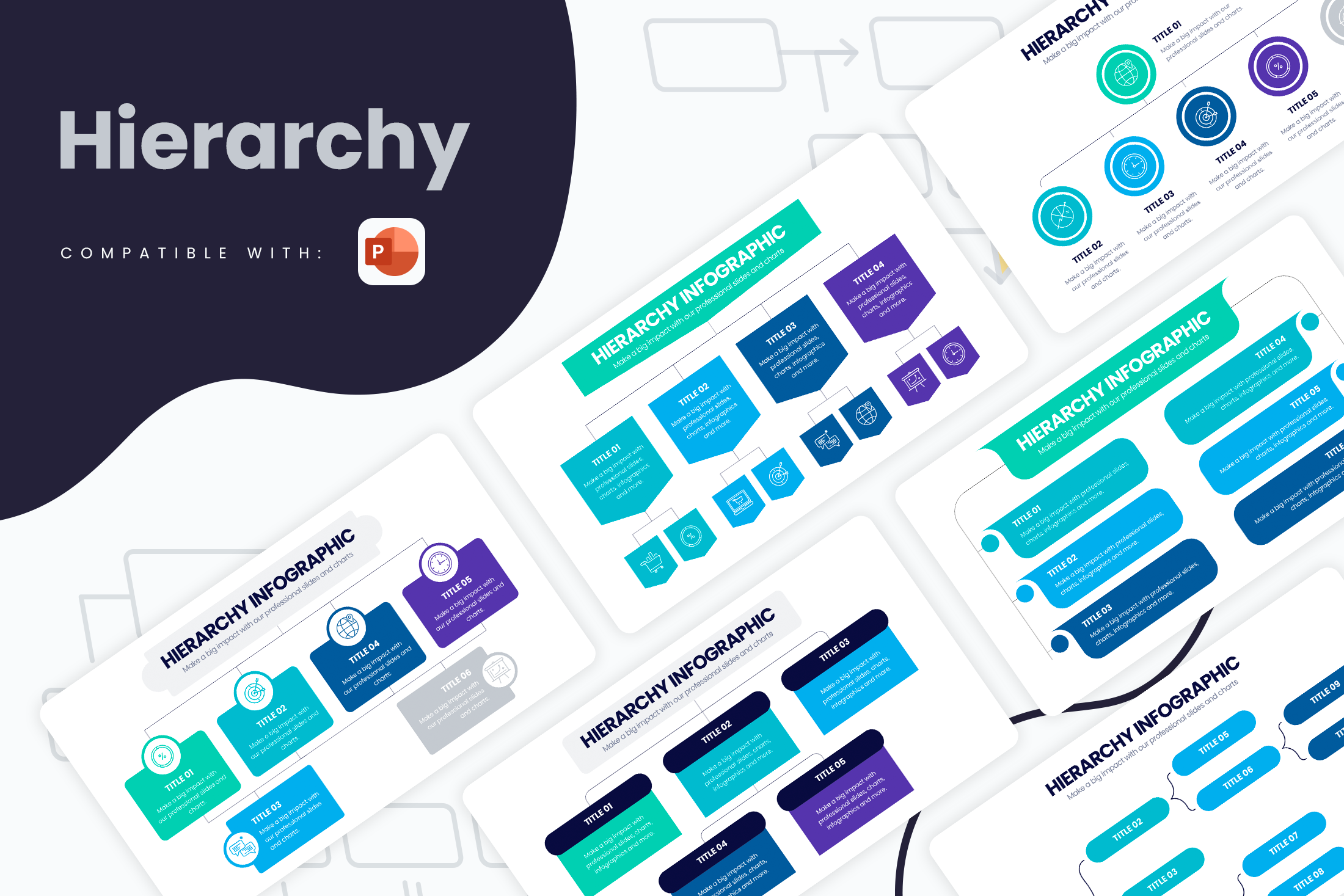 Hierarchy Powerpoint Infographic Template – Slidewalla