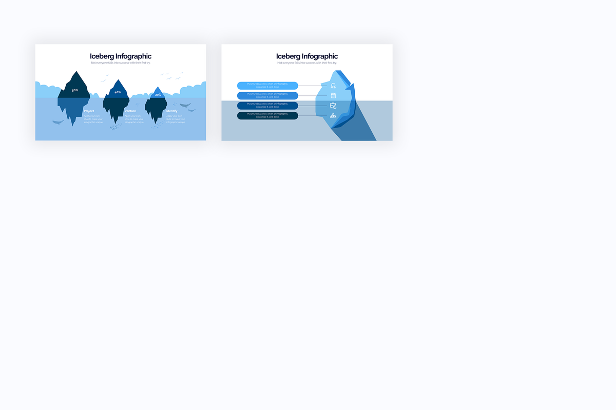 Iceberg Illustrator Infographics