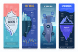 Iceberg Vertical Infographics Templates