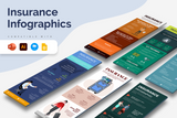 Insurance Vertical Infographics Templates