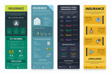 Insurance Vertical Infographics Templates