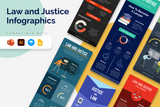 Law And Justice Vertical Infographics Templates