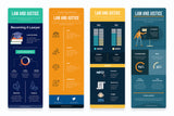 Law And Justice Vertical Infographics Templates