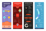 Law And Justice Vertical Infographics Templates