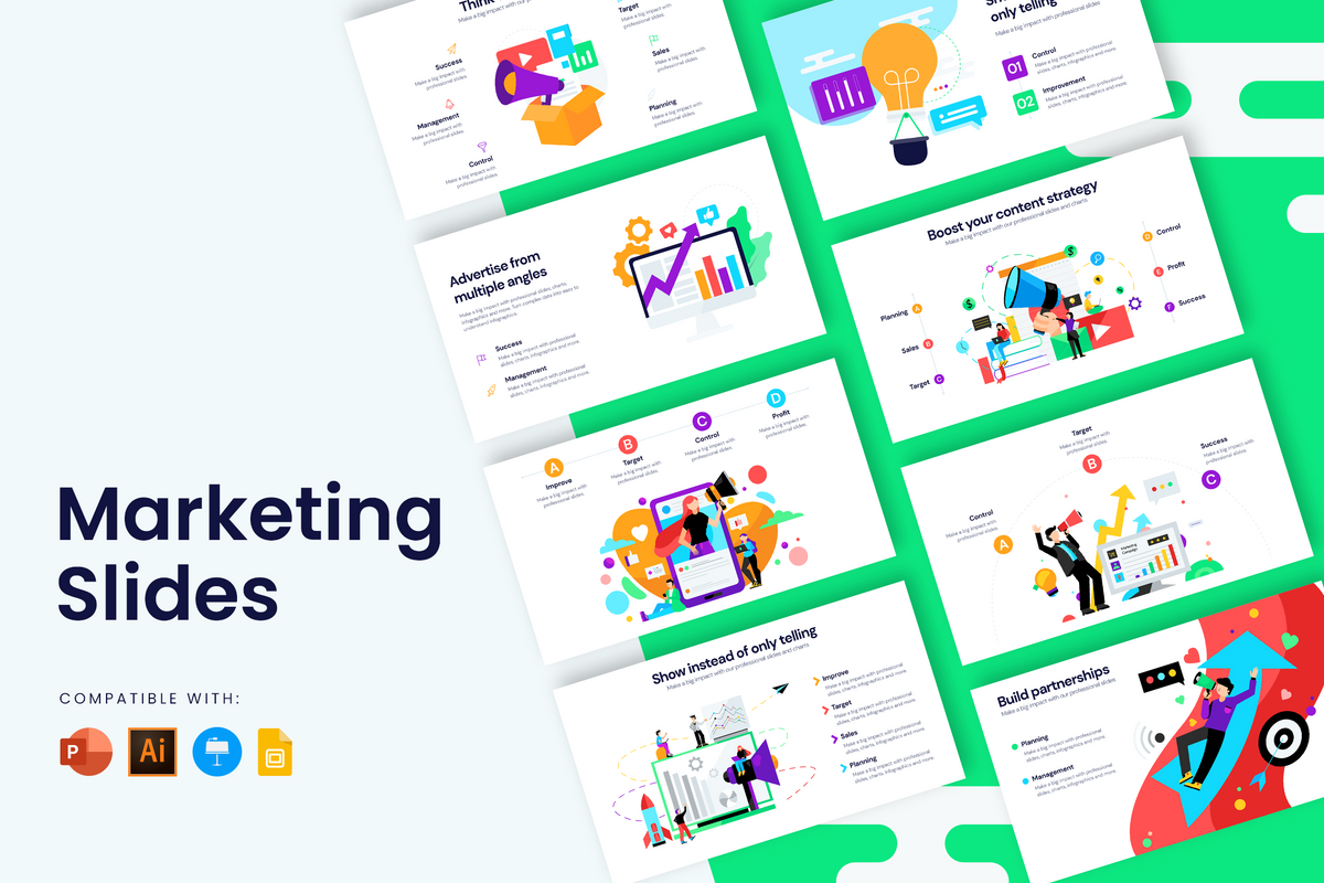 Marketing Slide Infographic Templates