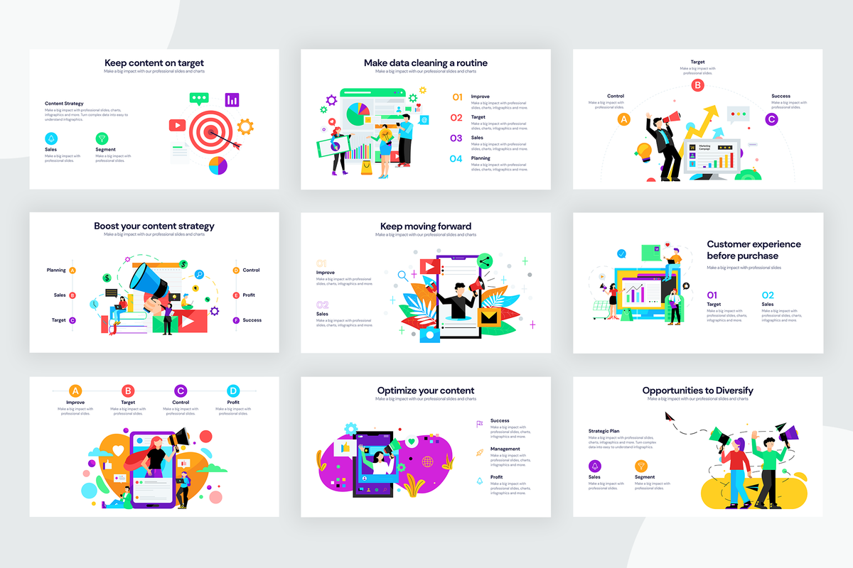 Marketing Slide Infographic Templates