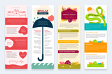 Mental Health Vertical Infographics Templates