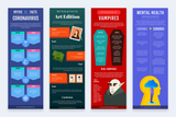 Myths & Facts Vertical Infographics Templates