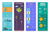 Natural Energy Vertical Infographics Templates