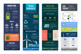 Natural Energy Vertical Infographics Templates