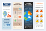 Natural Disaster Vertical Infographics Templates