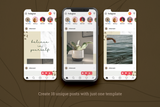Nina Instagram Puzzle Template for CANVA & Photoshop
