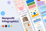 Nonprofit Vertical Infographic Templates