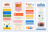Nonprofit Vertical Infographic Templates