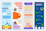 Nonprofit Vertical Infographic Templates