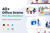 Office Scene POC Illustrations