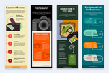Photography Vertical Infographics Templates