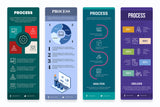 Process Vertical Infographics Templates