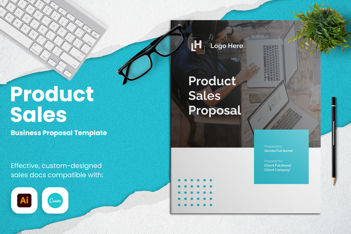 Product Sale Proposal Template for CANVA & ILLUSTRATOR
