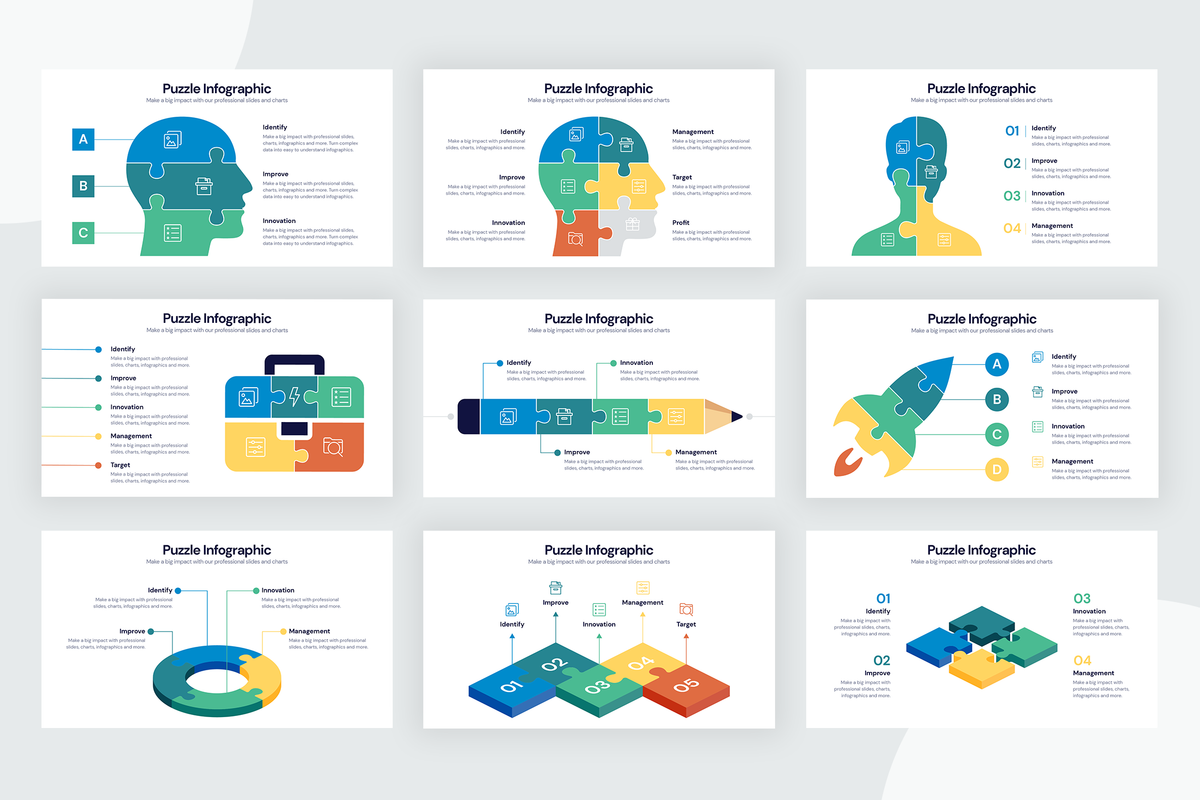 Puzzle Infographic Templates