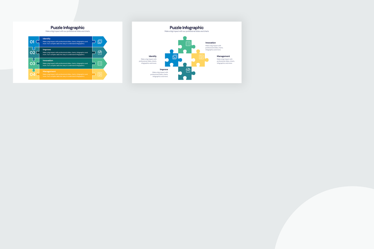 Puzzle Infographic Templates