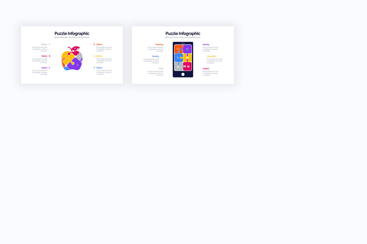 Puzzle Illustrator Infographics