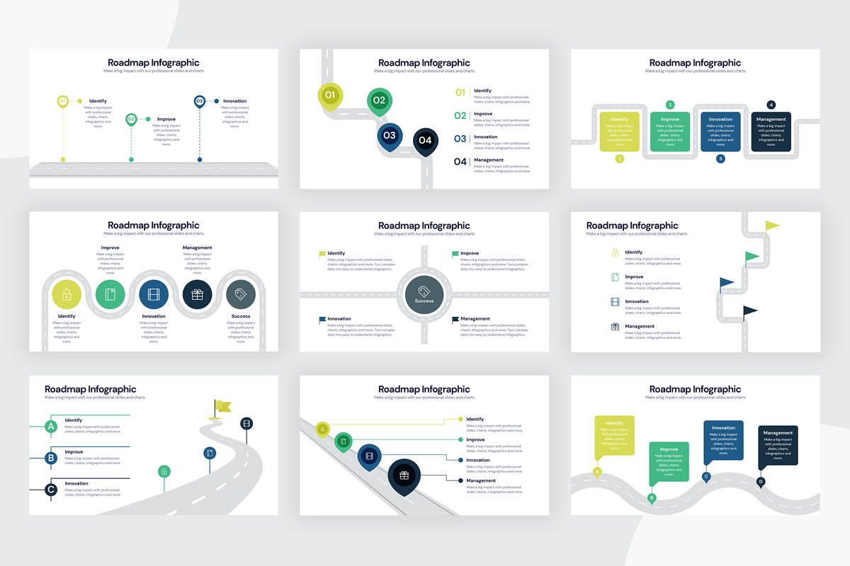 Roadmap Infographic Templates