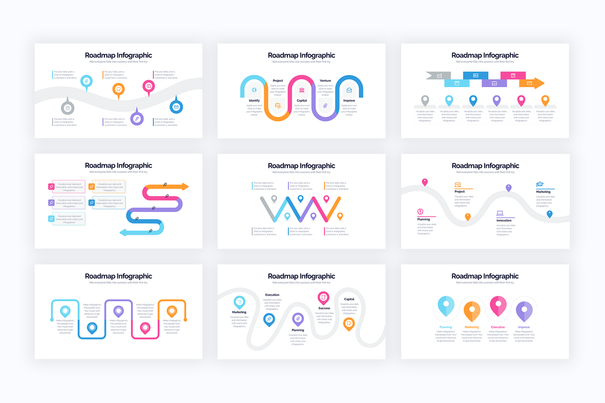 Roadmap Keynote Infographics